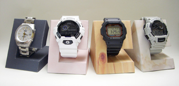 自作ペーパークラフトの腕時計スタンド展開図を公開！ | カシオ腕時計 